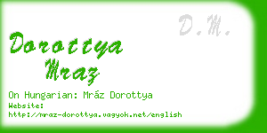 dorottya mraz business card